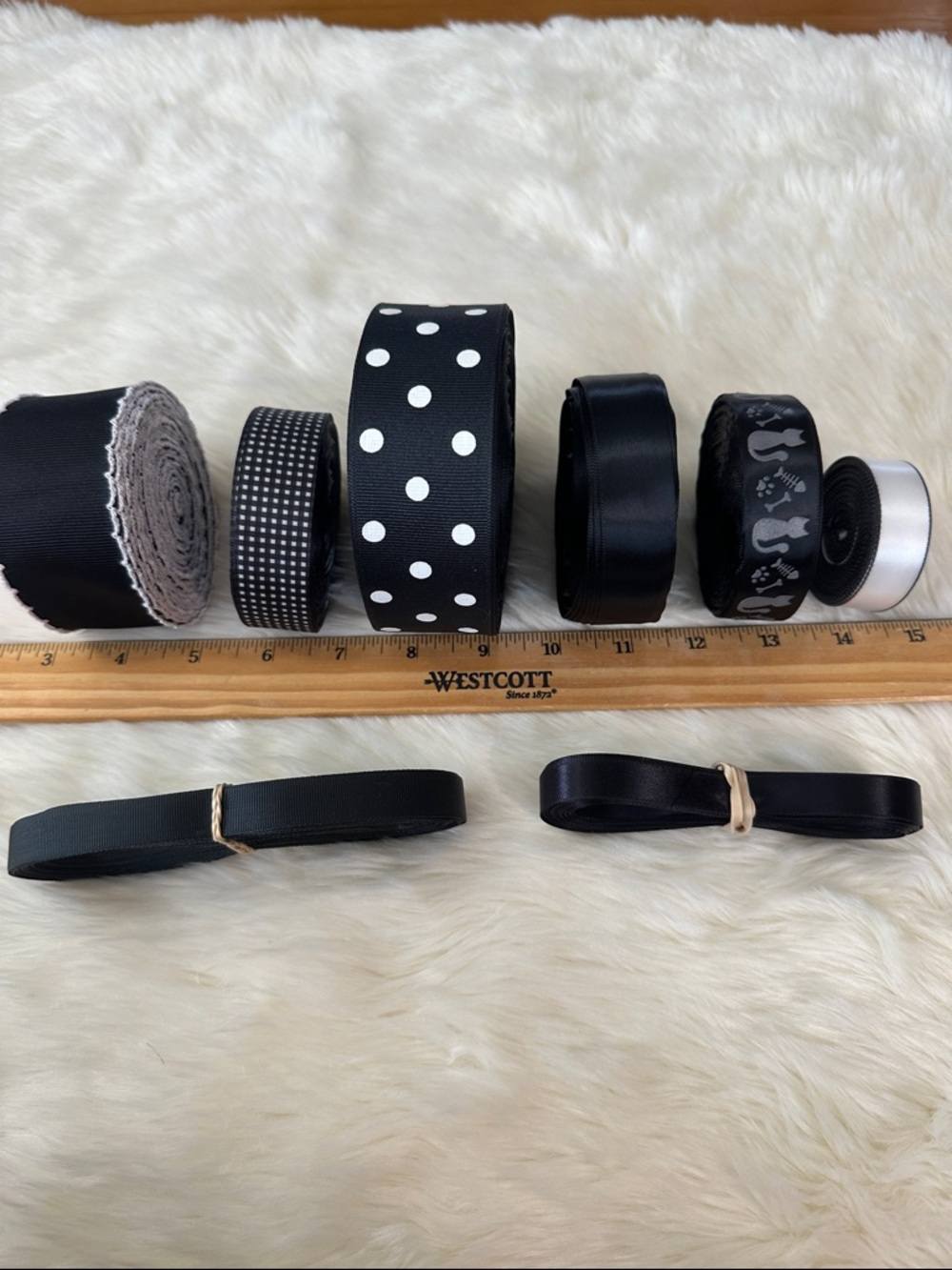 Ribbon lot - mostly black